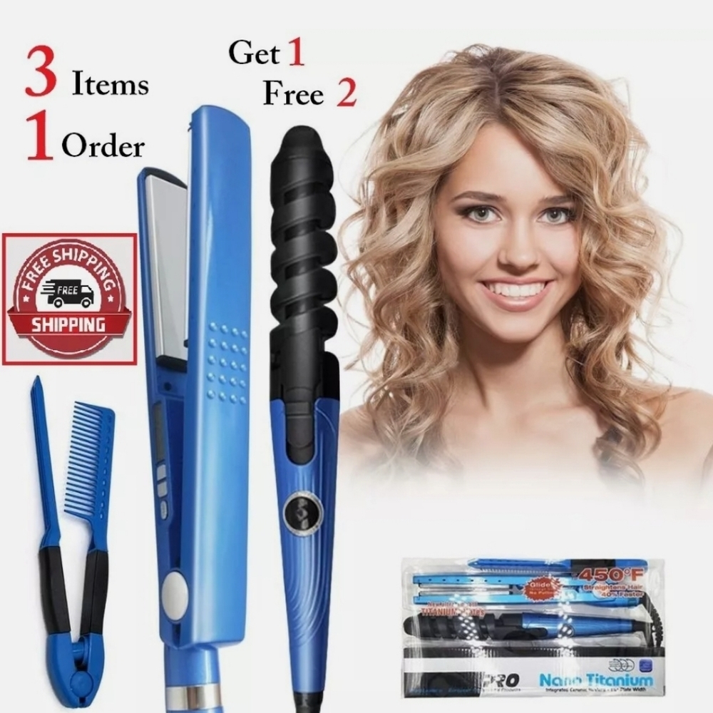 Nano Titanium  Flat Iron & Straightener